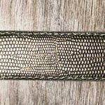 Calvin Klein Jeans  women’s‎ size medium silver green tint leather belt Photo 5