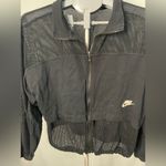 Nike  Athletic Sportswear Women's Black Mesh Loose Fit Jacket‎ Size - Medium Photo 4