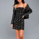 Lulus Starlight Up My Life Star Print Tie-Back Mini Dress in Black Size Medium Photo 9