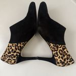 Cole Haan  Grand OS Raquel Suede Calf Hair Bootie Black Leopard Business Chic 9.5 Photo 4