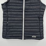 Stio Womens Small Down Puffer Vest Sleeveless Full Zip Quilted Gray Lightweight Photo 2
