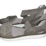 Eileen Fisher  Gray Kash Tumbled Nubuck Leather Sneaker Sandals Shoes size 8.5 Photo 3