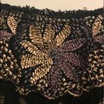 American Eagle  Outfitters Flowy Floral Embroidery Boho Peasant Top Medium Blue Photo 7