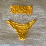 Zaful Yellow Bandeau Bikini Photo 2