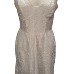 Selfie Juniors White Eyelet Dress Large Cotton Sleeveless Cute Summer Graduation Photo 0