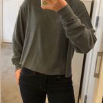 Brandy Melville Green Cropped Sweatshirt  Photo 0