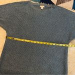 Chico's Chico’s Winter Blue Rue Shine Pullover Sweater Size XL 16 Metallic Heavy Photo 11