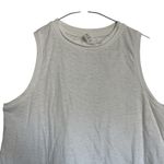 Lululemon Athletica White Sleeveless Tank Top Asymmetrical Hem Size 8 Photo 2