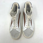 Madewell  Sidewalk High-Top Sneakers‎ Colorblock Leather White Brown Size US 9 Photo 3