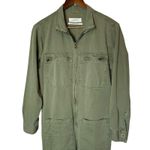 ZARA The Worker Overall Jumpsuit Green Photo 3