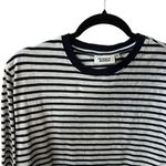 Sleepy Jones Twyla Navy & White Stripe Long Sleeve 100% Cotton XS Sleepshirt. Photo 2