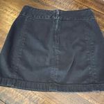 Free People Modern Femme Denim Mini Skirt Black Size 0 Photo 4