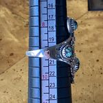 Matrix Turquoise Kachina Doll Ring Size 9 Silver Photo 7