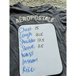 Aeropostale Vintage Top Women S Gray Short Sleeve Sewn Spell out Y2K FLAWED Photo 7