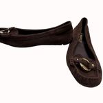 Lauren Ralph Lauren women’s brown leather suede flats loafers size 7.5B SKU 5022 Photo 3