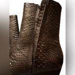 Matisse Caty Snake Pointed Toe Zippered Booties Womens Black 9.5(BROKEN ZIPPER) Photo 7