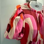 THML  puff sleeve geometric pattern bold print maxi dress size XS NWT Photo 4