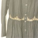 The Kooples  Size Medium Black Lace Overlay Button Front Dress Photo 1