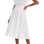 Rails New!  lona Linen-Blend Midi-Dress
White Sz Small‎ $228 Photo 0