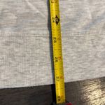 Halston Heritage HALSTON Gray Marbled V Neck 3/4 Sleeve Sweatshirt S  High-low Hem Fabric Sides Photo 7