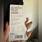 Athleta ‎ Square Neck Bra Cup Tankini Sz 34B/C in Black NEW Photo 5
