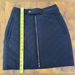 Athleta Apres Ski Skirt Women's 0 Black Quilted Zipper Front Pockets Photo 8