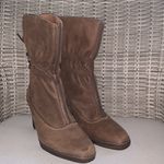 Clarks Artisan Soft Leather Ankle Booties Heels Boots Indie Peasant Boho 6.5 Photo 2
