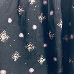 American Eagle  Outfitters Flowy Floral Embroidery Boho Peasant Top Medium Blue Photo 8