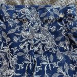 Rafaella  Comfort Navy White Pull-On Crop 22" Inseam Pants Size 10 EUC #4826 Photo 1