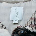Joie  Plaid Wool Blend Shacket Fall Jacket Button Down Tan Brown Check Small Photo 2