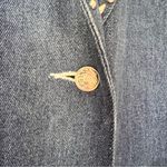 VINTAGE studded denim jacket MADE IN USA Women’s SIZE SMALL Blue Photo 3