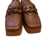 Naked Feet Leather Privy Platform loafer size 10 NWOT Brown Photo 2