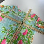Lilly Pulitzer Dress Women Medium Pool Blue Citrus Pink Lemonade 3/4 Sleeve Mini Photo 8