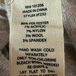 Soft Surroundings XL Shawl Collar V Neck Wool Blend Meera Sweater Heather Taupe Photo 5