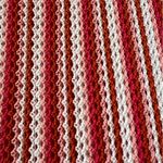 C&C California  Crochet Beach Cover Up Sleeveless Halter Striped Pink White Small Photo 4