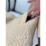 Jacqueline de Yong Green Quilted Cream Fleece Jdyiza Teddy Mix Jacket Size XL Green Photo 7