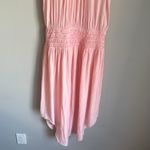 Ramy Brook  Audrey Candy Smocked High Neck Midi Dress size Medium Photo 3