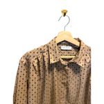 High Profile Vintage Button Down Blouse Beige Size 20W 80โs Neutral Career Glam Tan Photo 6