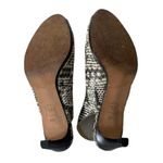 Talbots  Women Slingback Sandals Kitten Heel Animal Pattern 6AA Black And Beige Photo 6