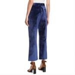 Rag and Bone Libby Blue Velvet Crop Flare Trouser Size 2 Photo 1