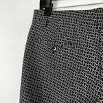 ETRO size 40 US 4 Woman's Printed Trouser Pants Straight leg mid rise Black Photo 4