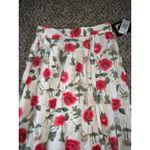 Jaclyn Smith NWT Vintage‎  women's Cream with pink flowers maxi skirt size medium Photo 1