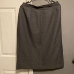 Leslie Fay  Haberdashery Grey Pencil Skirt Size 14 Photo 2