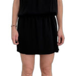 Joie  | Black V Neck Mini Dress 100% Silk Lined Size XS Quiet Luxury Capsule Photo 0