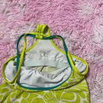 Athleta 2 Piece Swimsuit Tankini Top & Bottom Green Floral Photo 3