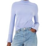 French Connection Babysoft High Neck Sweater Light Blue Size S Photo 0
