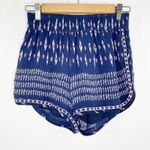 Joie  Bogen Navy Blue 100% Silk Printed Elastic Waist Shorts Women's Size Small S Photo 7