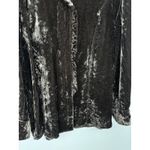 J Jill Women Velvet Ruffle Top Petite M PM Boho Dark Academia Whimsigoth Witchy Brown Size undefined Photo 1