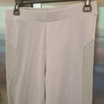 💕PEONY💕 Gray Hig Rise Leggings Faux Leather Panels L NWT Size L Photo 2