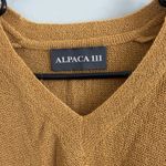 Alpaca 111 Woman’s Vneck Sweater Sz L Orange Tight Knit 100% Alpaca Made In Peru Size L Photo 9